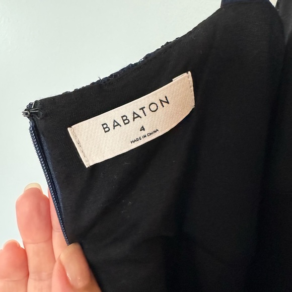 Babaton Marsden navy blue dress size 4 - Picture 3 of 6